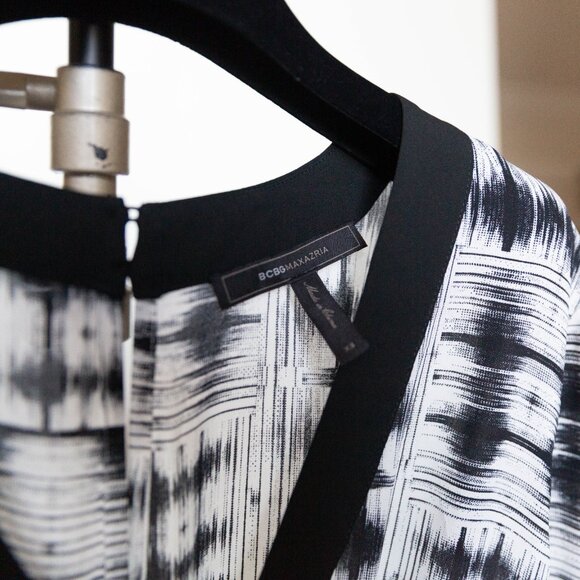 BCBGMAXAZRIA BCBG Edyth Tie Waist Dress XS - Picture 5 of 6